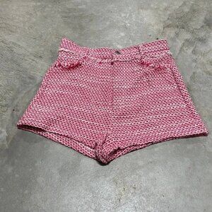 Zara brand Pink n white design shorts / Size‎ XS / F-10